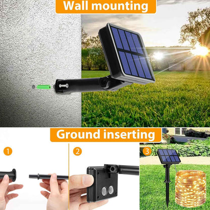 Guirlande à Projecteur spot à piquer solaire pour jardin