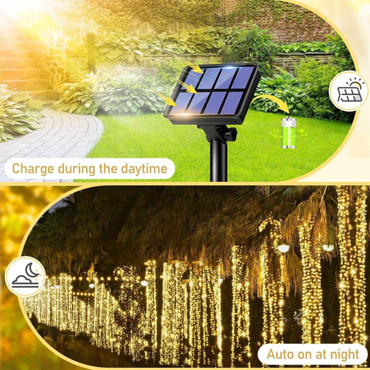 Guirlande à Projecteur spot à piquer solaire pour jardin