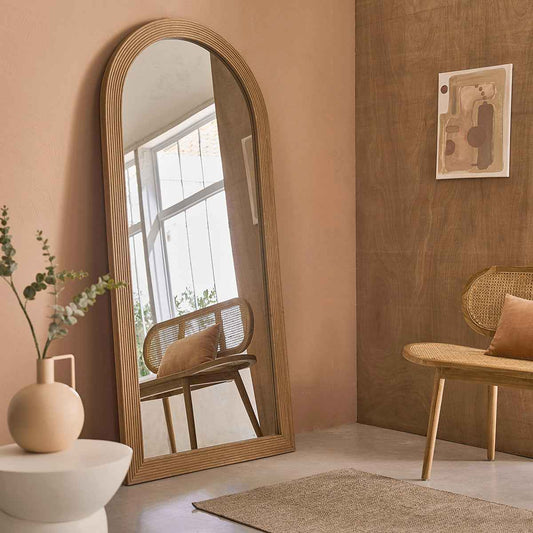 Miroir en rotin 190x91 cm