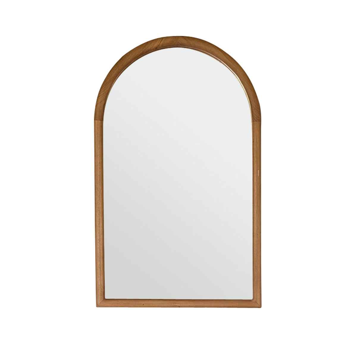 Miroir en teck massif 80x50 cm