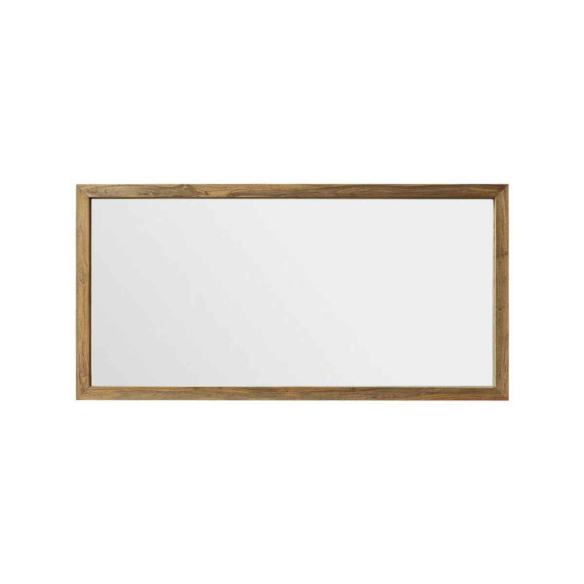 Miroir en teck massif recyclé rectangulaire 160x80 cm
