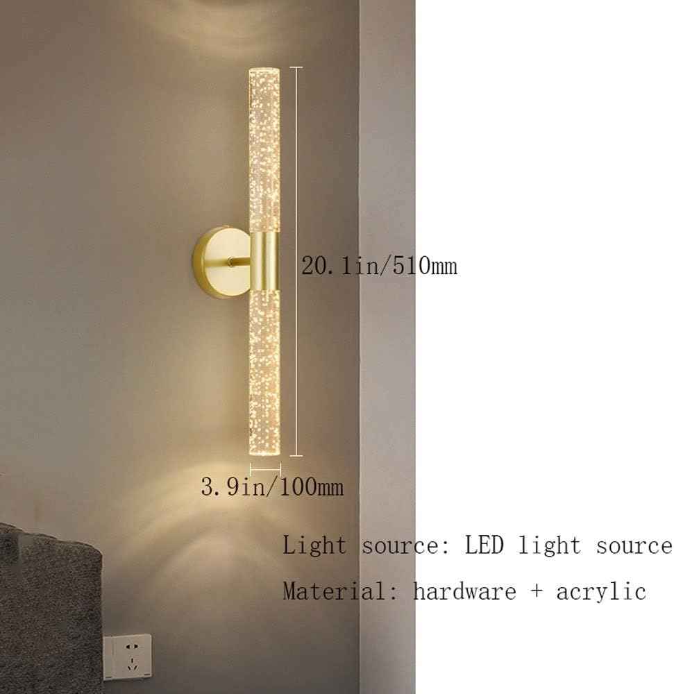 Applique murale en verre craquelé et motif laiton