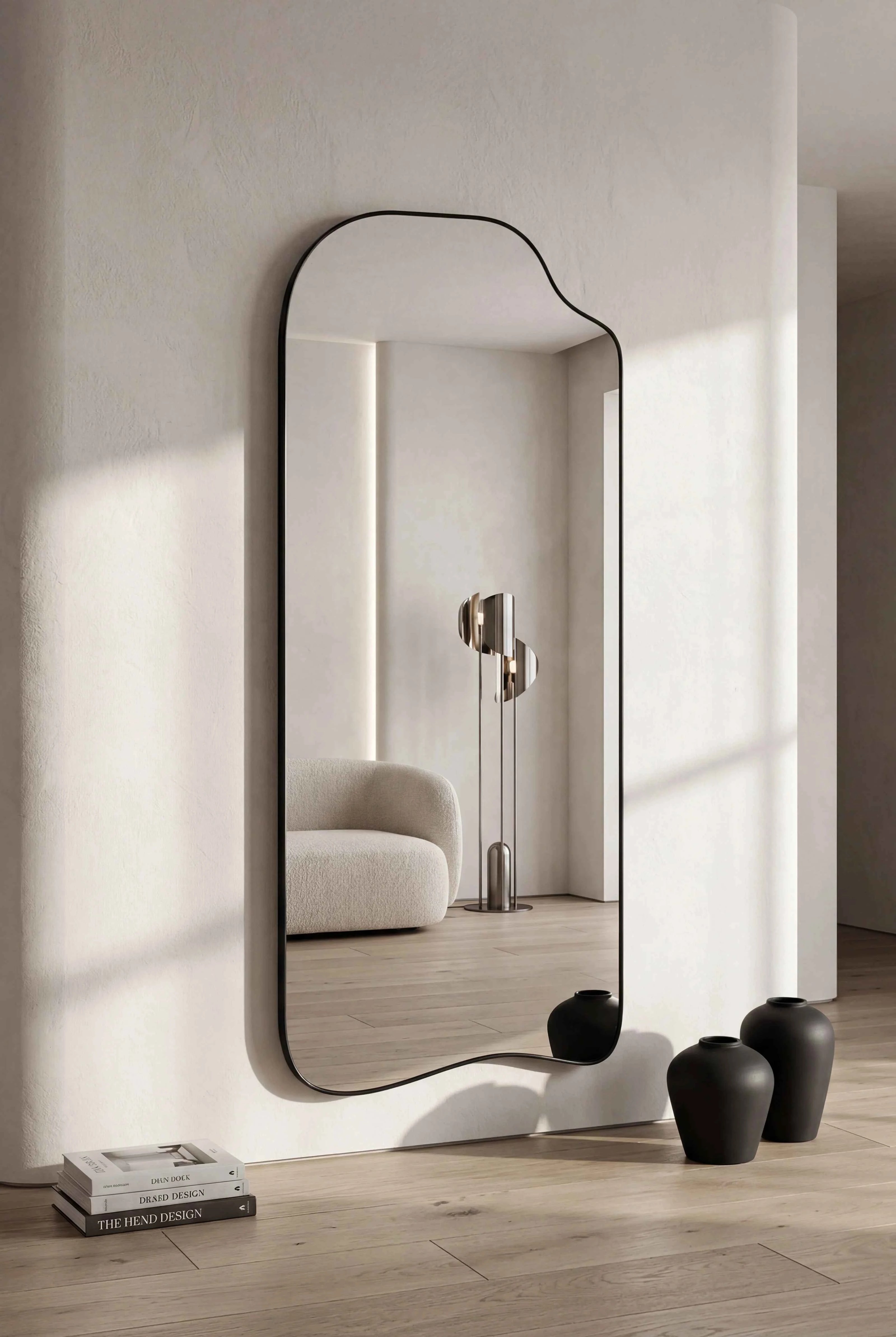Miroir Organique Doré Arcadia