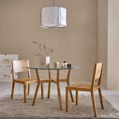 Lot de 2 chaises en teck massif