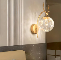 Applique murale Gazelle à guirlandes