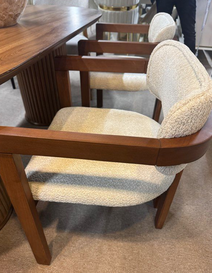 AMO Chair – Fauteuil Moderne en Tissu Bouclette - Lemiroir.ma