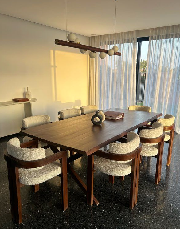 AMO Chair – Fauteuil Moderne en Tissu Bouclette - Lemiroir.ma