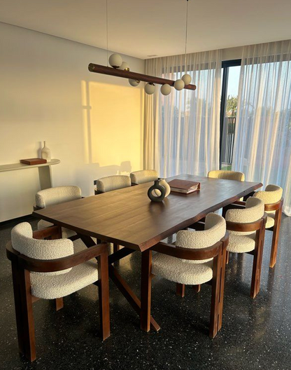 AMO Chair – Fauteuil Moderne en Tissu Bouclette - Lemiroir.ma