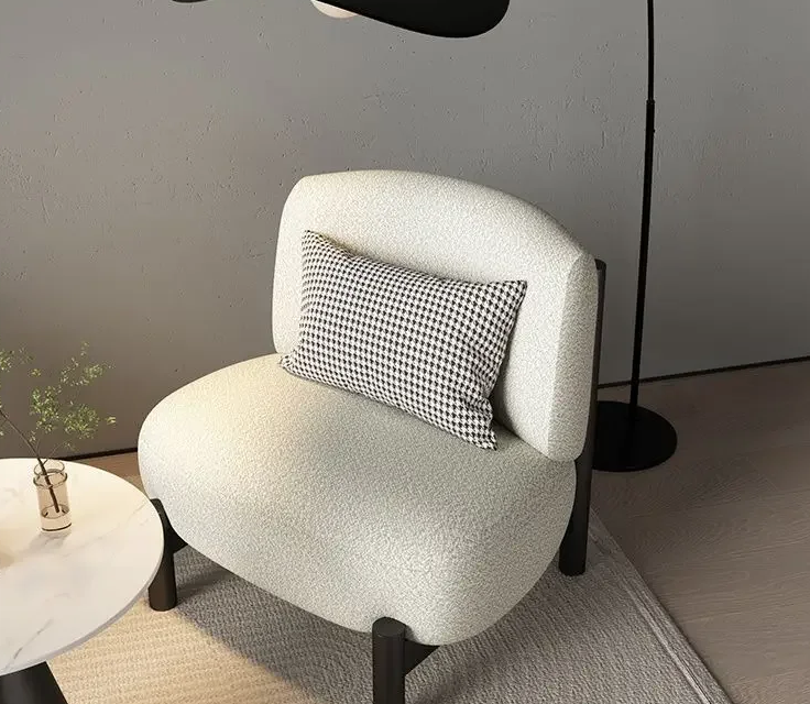 ANEMO – Chaise d’Appoint Design Nordique en Coton et Chanvre - The Miroir