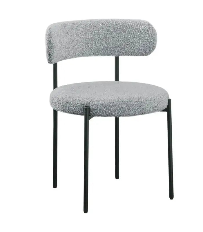 Chaise en Bouclette et Métal - The Miroir