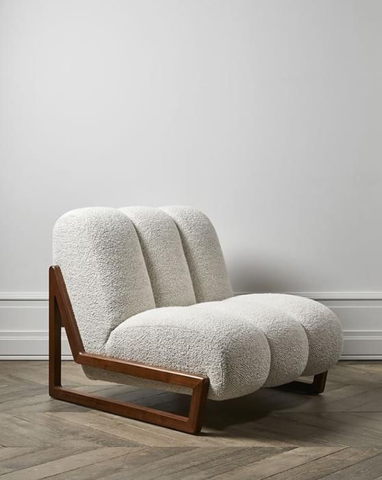 Chaise ADMY Boucle élégante et confortable, style nordique contemporain