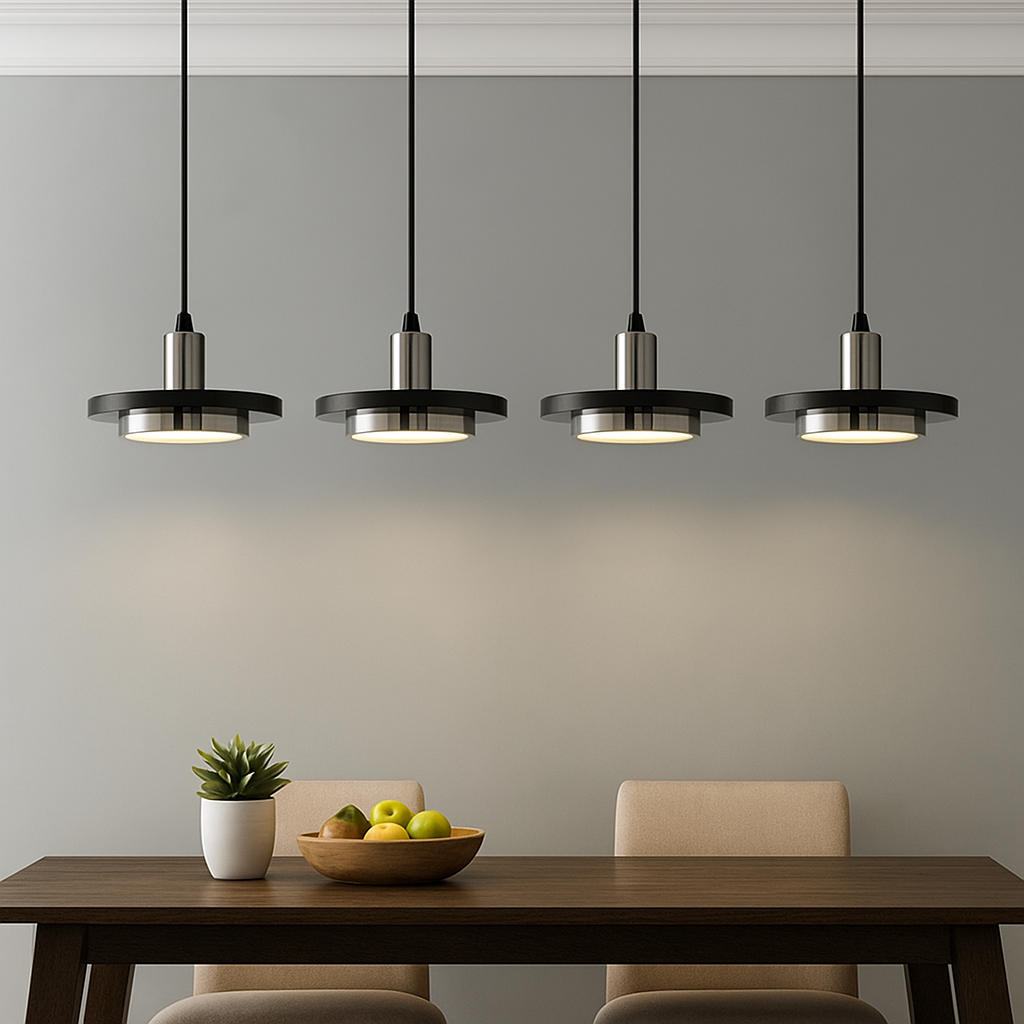 Suspension Dark silver moderne en marbre naturel