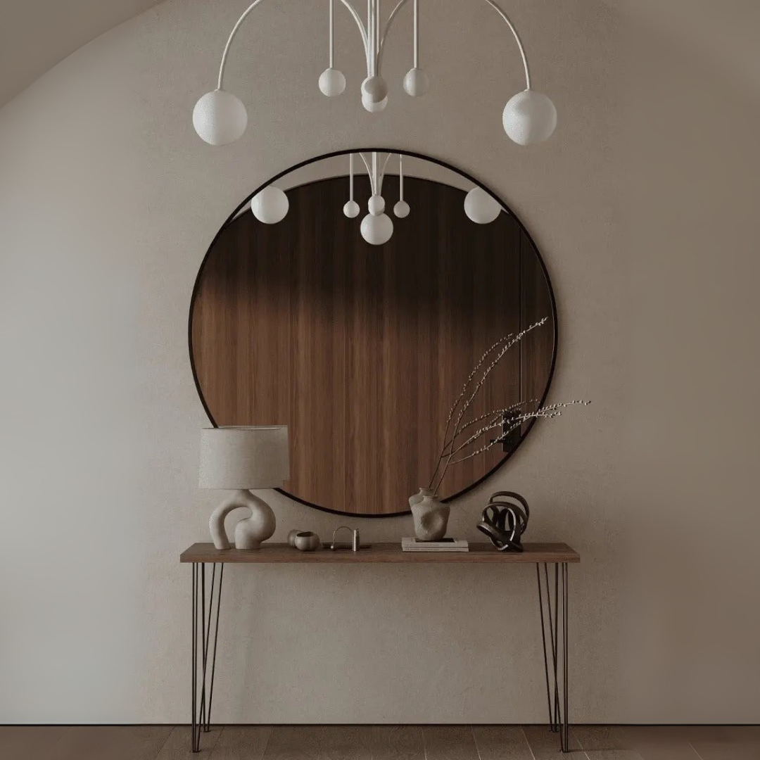 Miroir noir rond ( 5 Diamètre ) - The Miroir - Lemiroir.ma