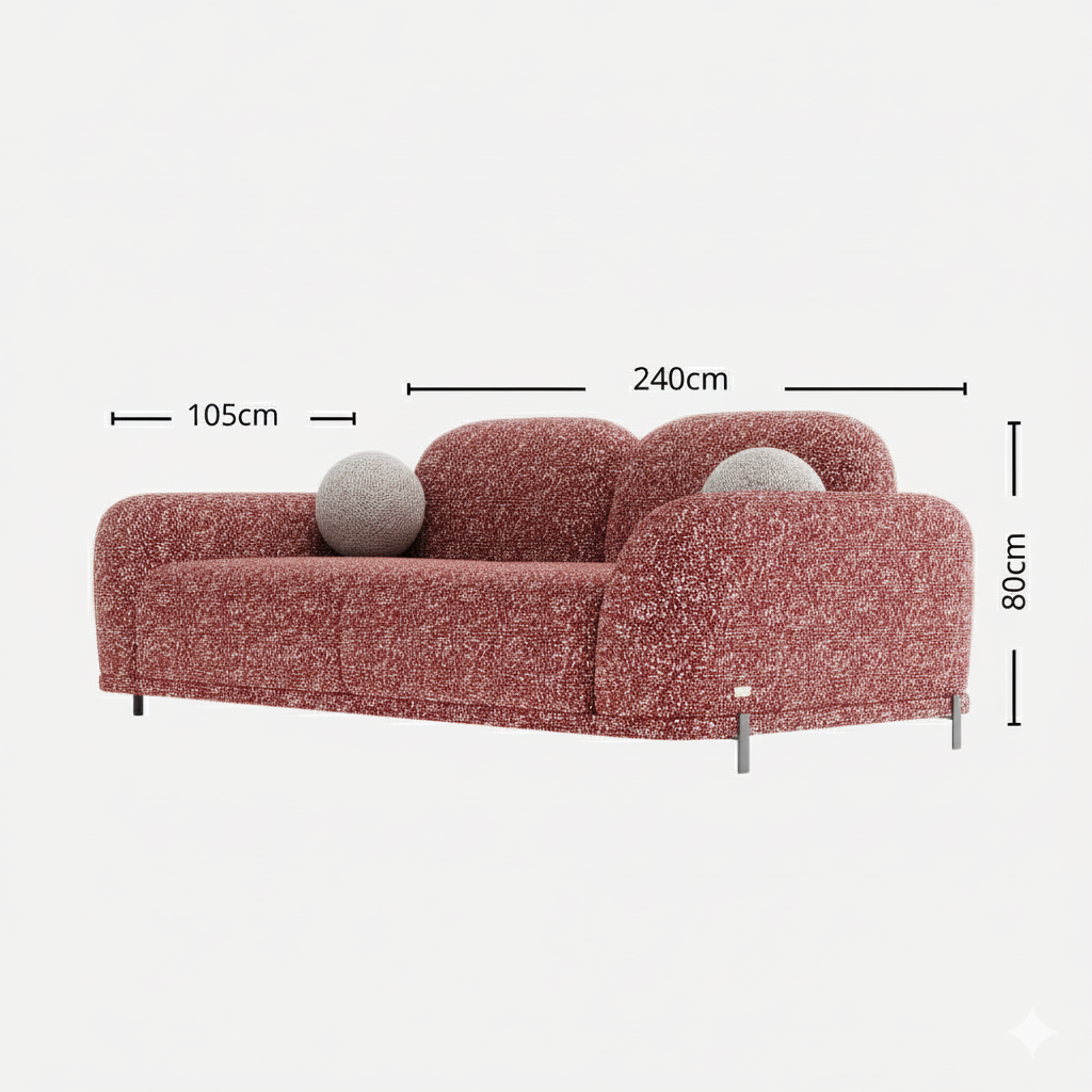 Canapé Design Contemporain "Aura" - Confort & Élégance sur Mesure - Le miroir.ma