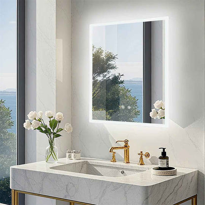 Miroir de Salle de Bain LED Rétroéclairé Moderne avec Anti-Buée et Contrôle Tactile