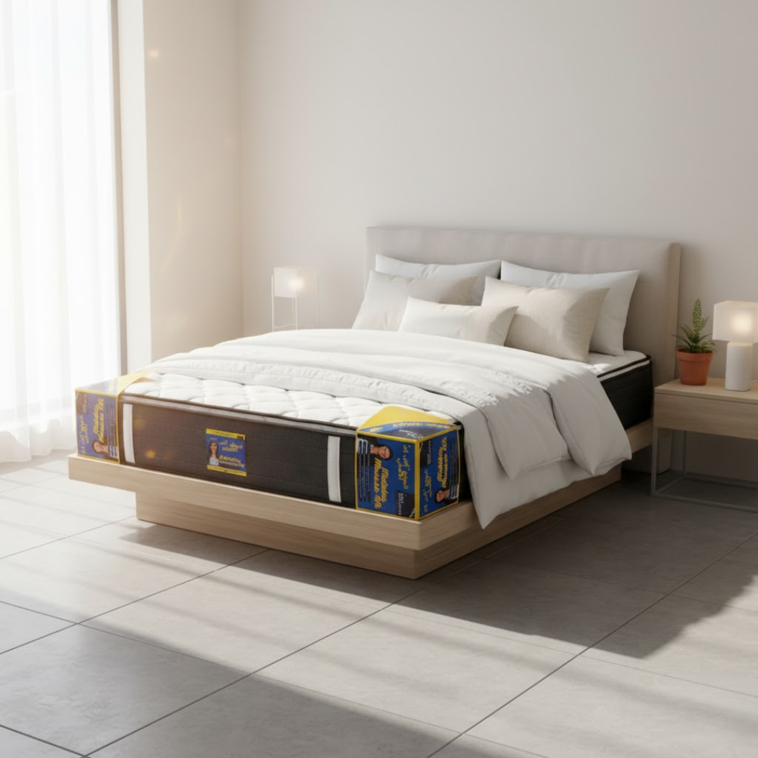 Matelas orthopédique RELIEF 30cm en mousse HR, confort mi-ferme et tissu blanc hypoallergénique