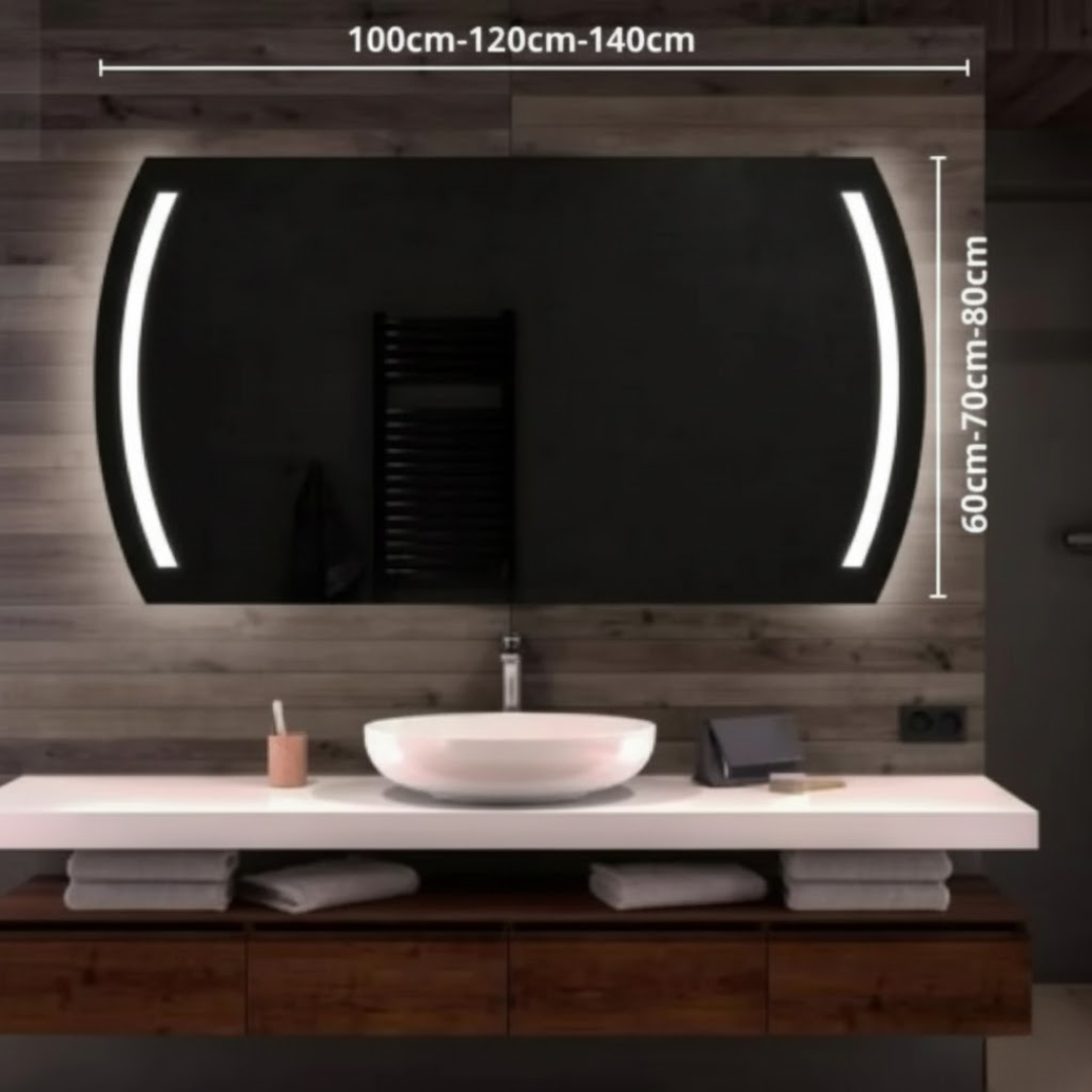 Ellipse Grand Miroir Ovale LED - Éclairage Intégré - Lemiroir.ma