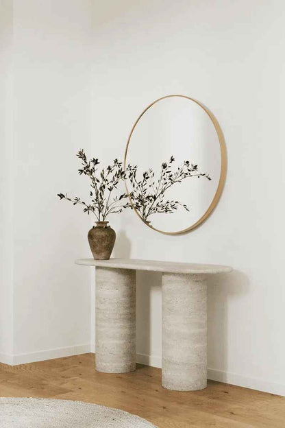 Miroir LUMINA Rond Doré (6 Diamètres)2