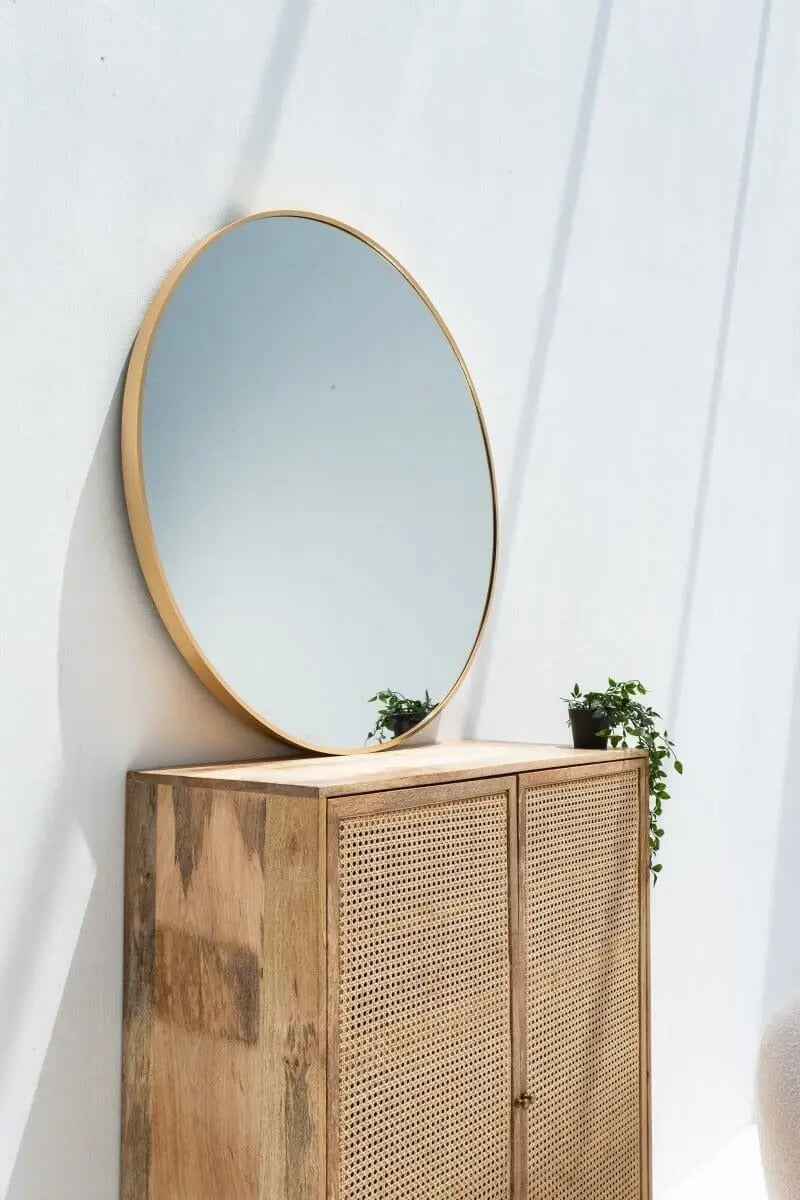 Miroir LUMINA Rond Doré (6 Diamètres)4