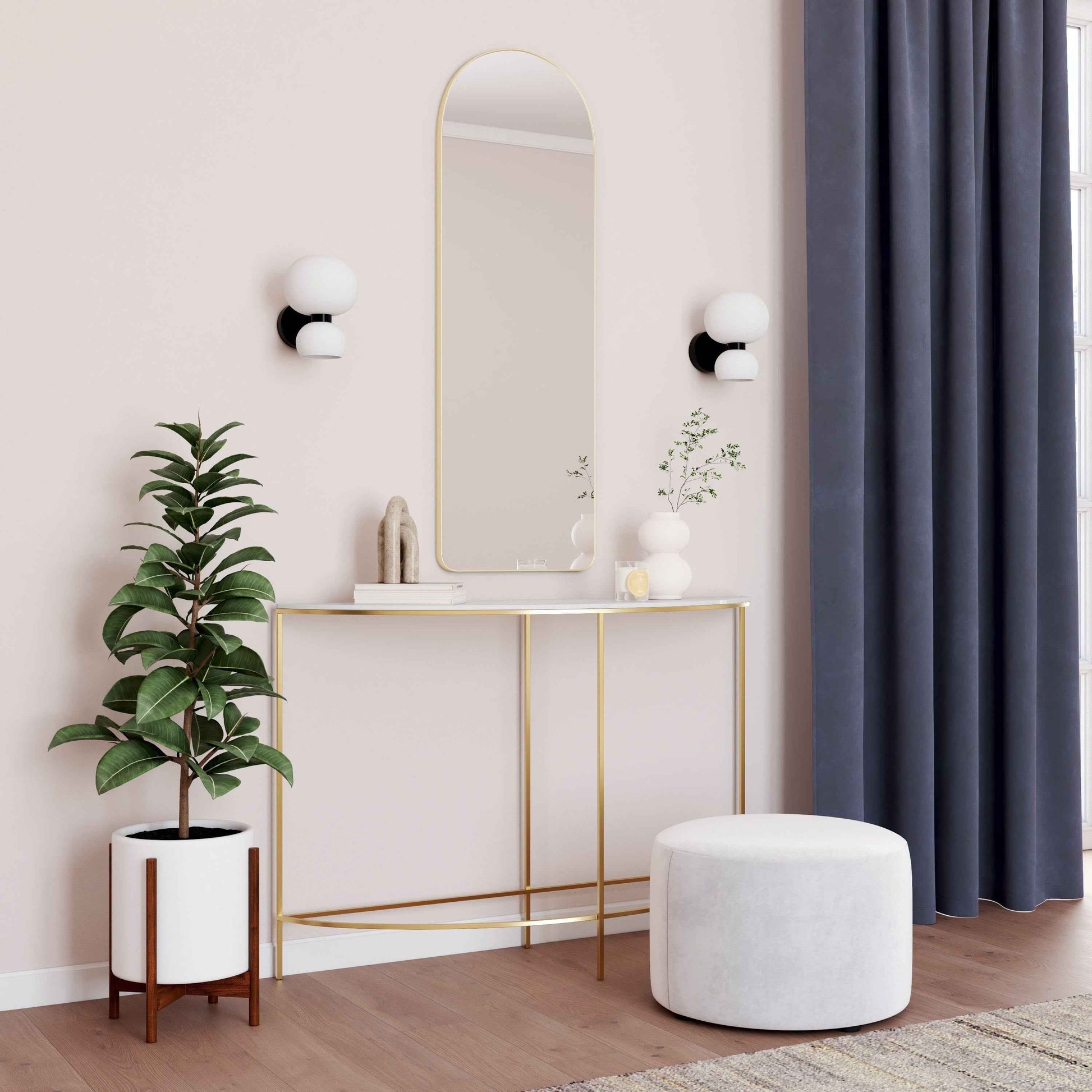 Miroir Elara Arche Métal Noir – par The Miroir - Lemiroir.ma