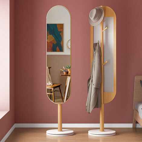 Freosen – Miroir sur pied 174x40 cm en bois
