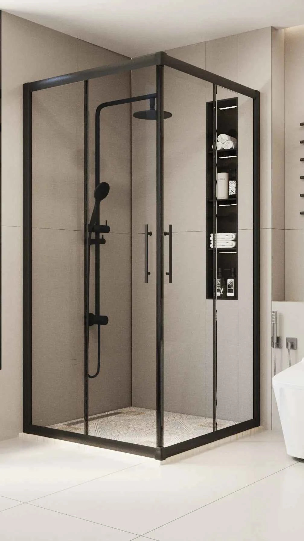 Cabine coulissante Superlux Series avec entrée d'angle