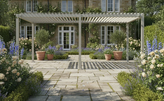 Pergola AZURA 7,2 × 3,6 m au Maroc | Lemiroir.ma