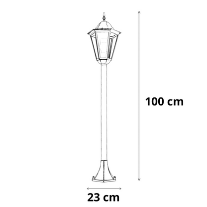 Borne de jardin d'extérieur vintage