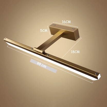 Applique murale Rotative en doré acrylique pour tableau ou miroir