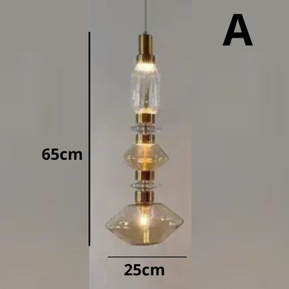 Suspension Letty en verre soufflé décorative au design moderne