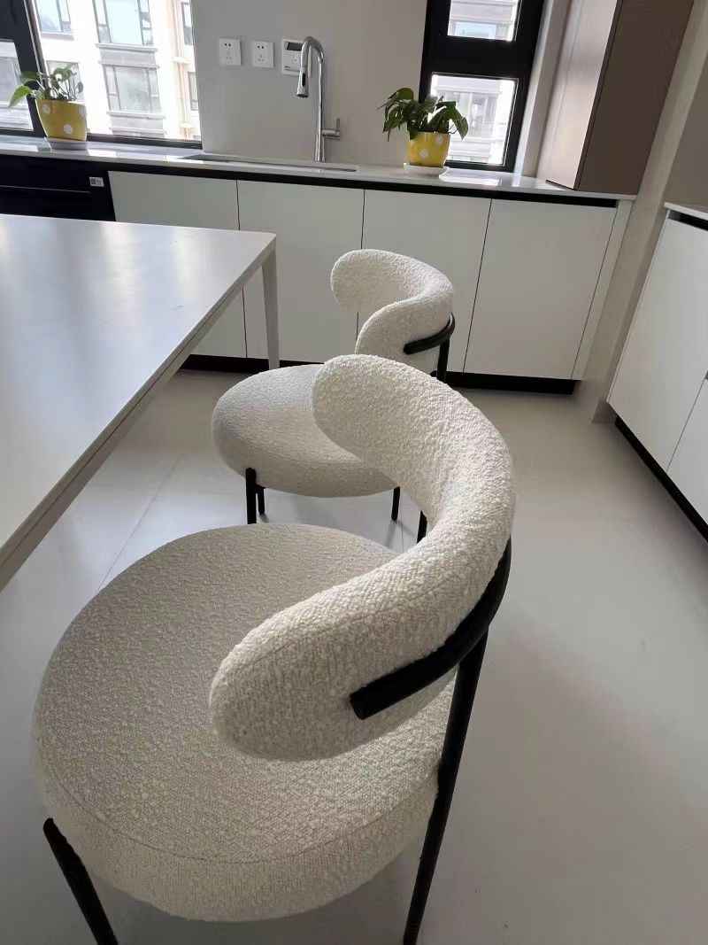 Chaise Elora en Métal Noir - Lemiroir.ma