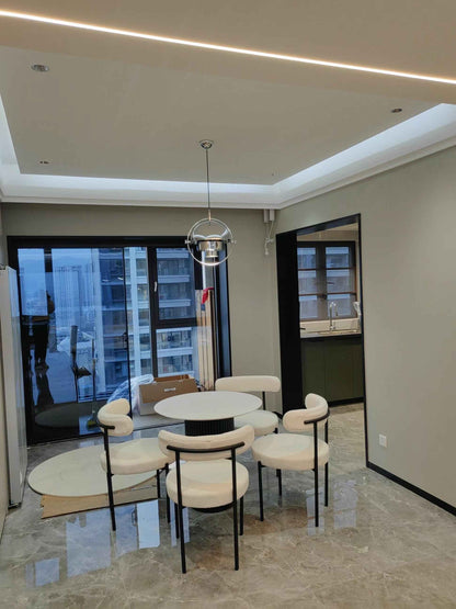 Chaise Elora en Métal Noir - Lemiroir.ma