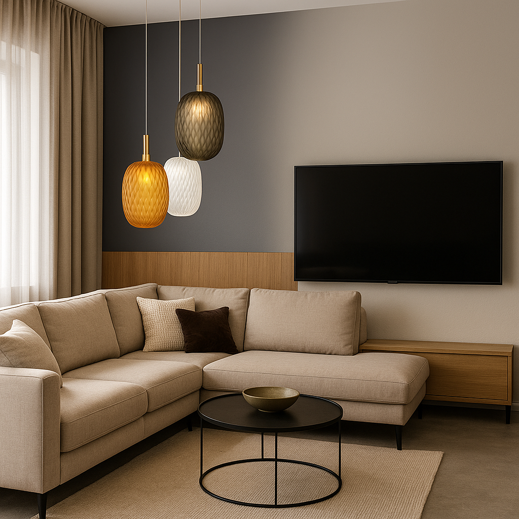 Suspension Targaryen en verre au design moderne