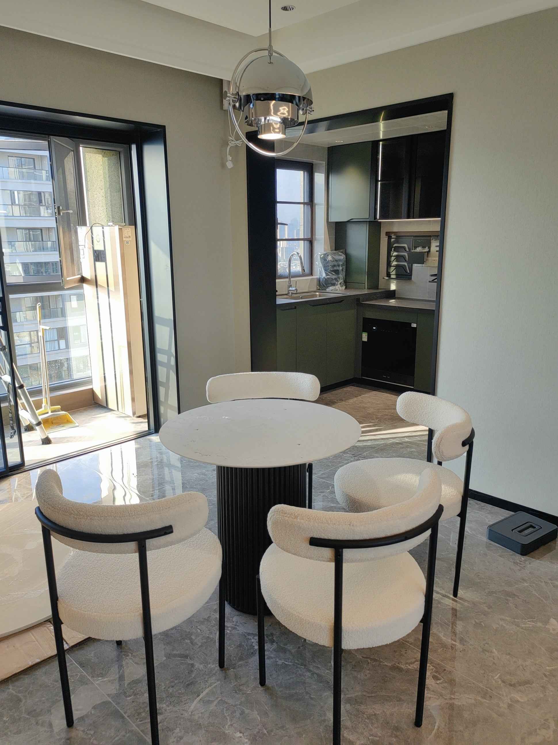 Chaise Elora en Métal Noir - Lemiroir.ma