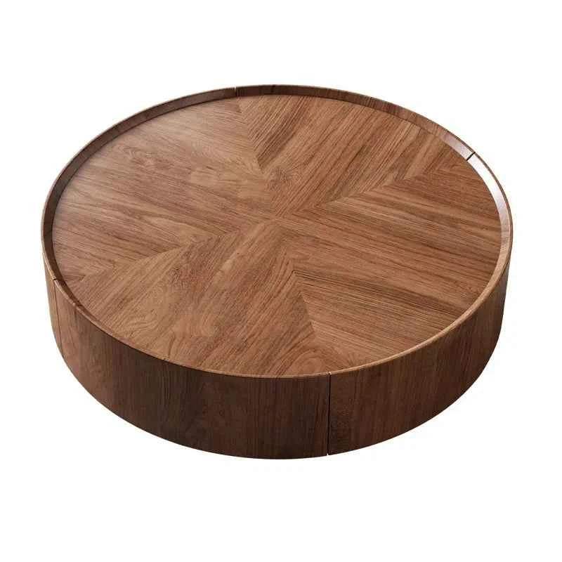 Table Basse Ronde avec Rangement