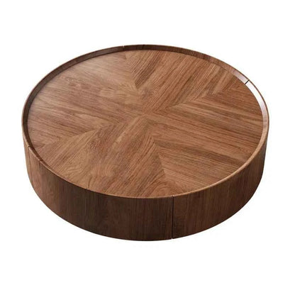 Table Basse Ronde avec Rangement