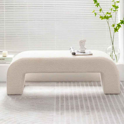 Canapé Banc en Laine d’Agneau – Confort & Élégance 2-en-1 - Lemiroir.ma