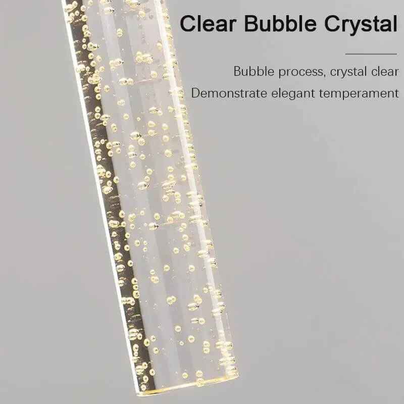 Applique murale en verre craquelé et motif laiton