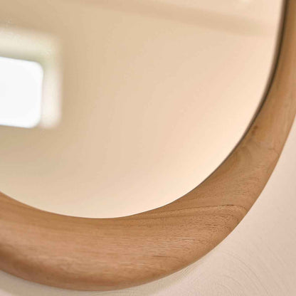 Miroir en teck massif 90x60 cm