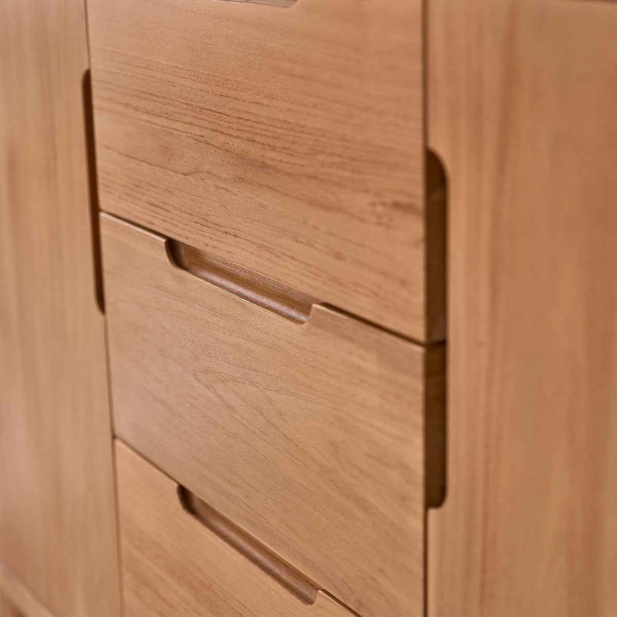 Meuble de salle de bain en teck massif 140 cm