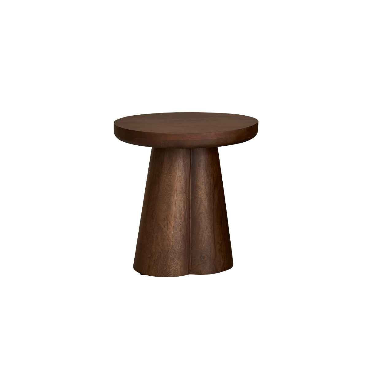 Table d’appoint en bois de manguier ronde
