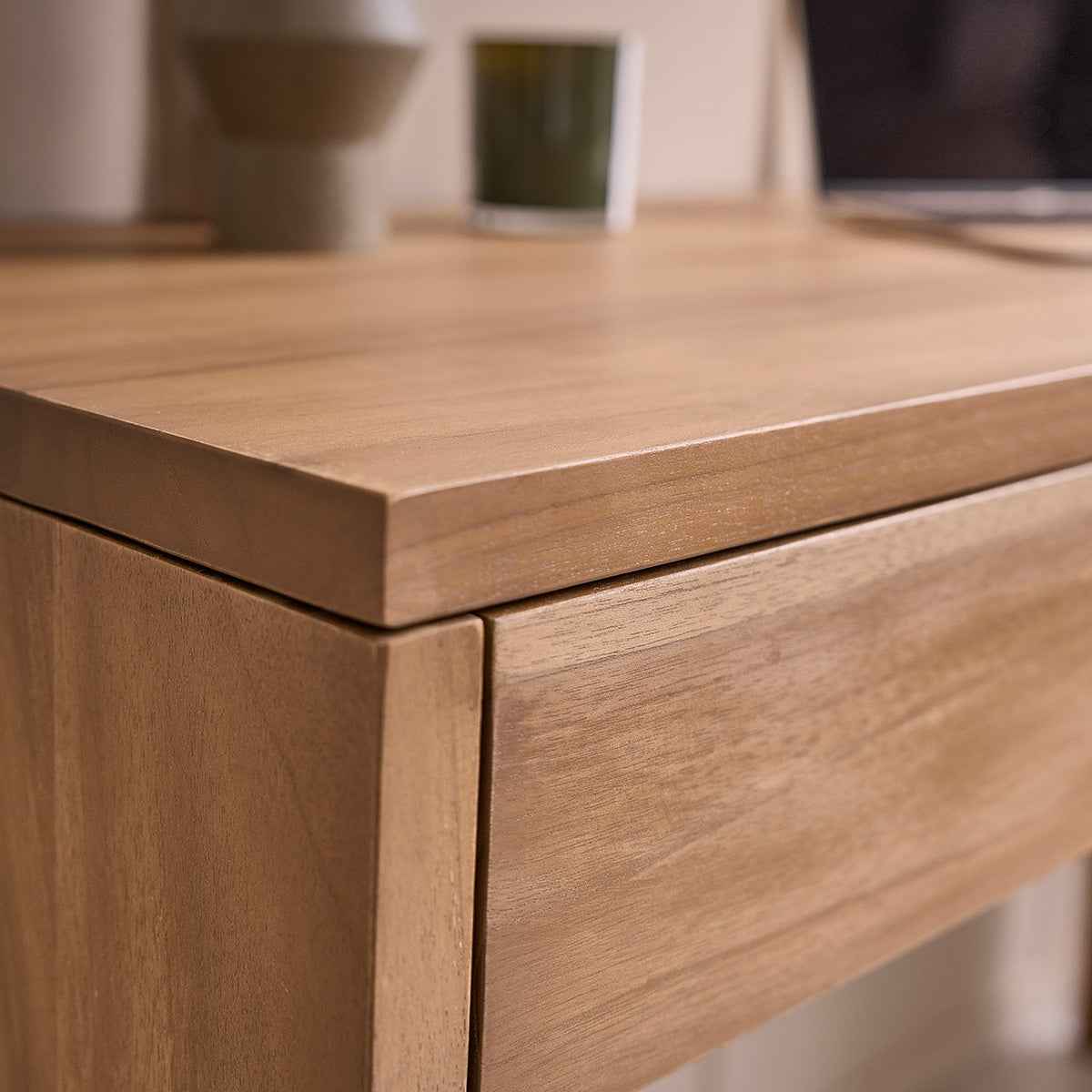 Bureau en teck massif 130 cm