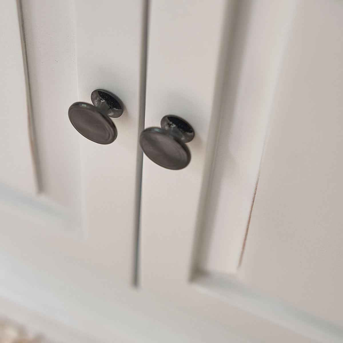 Meuble TV en bois d'acajou et teck blanc 160 cm