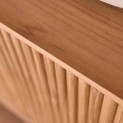 Meuble sous vasque en teck massif 90 cm