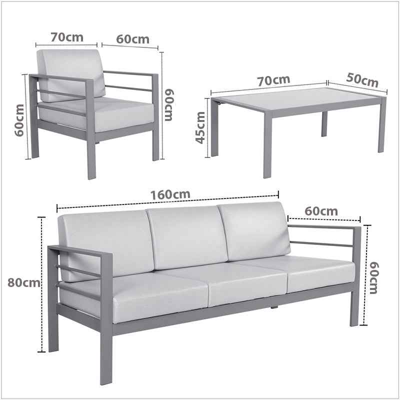 Salon de Jardin 4 Pièces - Lemiroir.ma