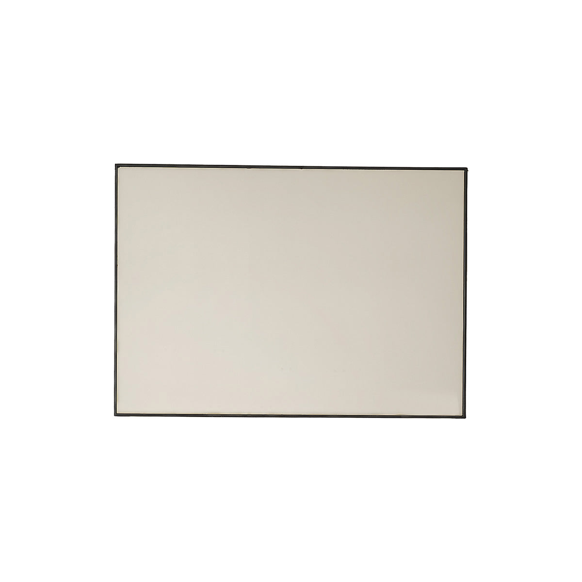 Miroir en métal noir rectangulaire 70x50 cm - Le miroir.ma