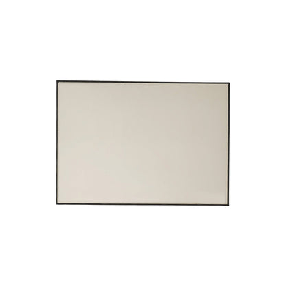 Miroir en métal noir rectangulaire 70x50 cm - Le miroir.ma