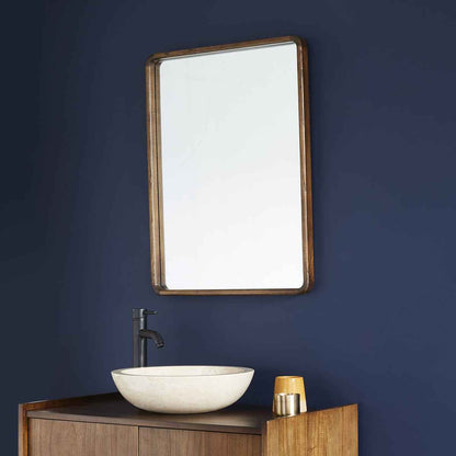Miroir en mindi massif rectangulaire 80x60 cm