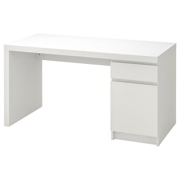 MALM Bureau, blanc, 140x65 cm