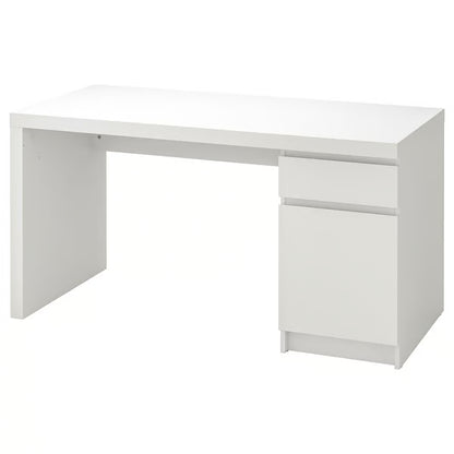 MALM Bureau, blanc, 140x65 cm
